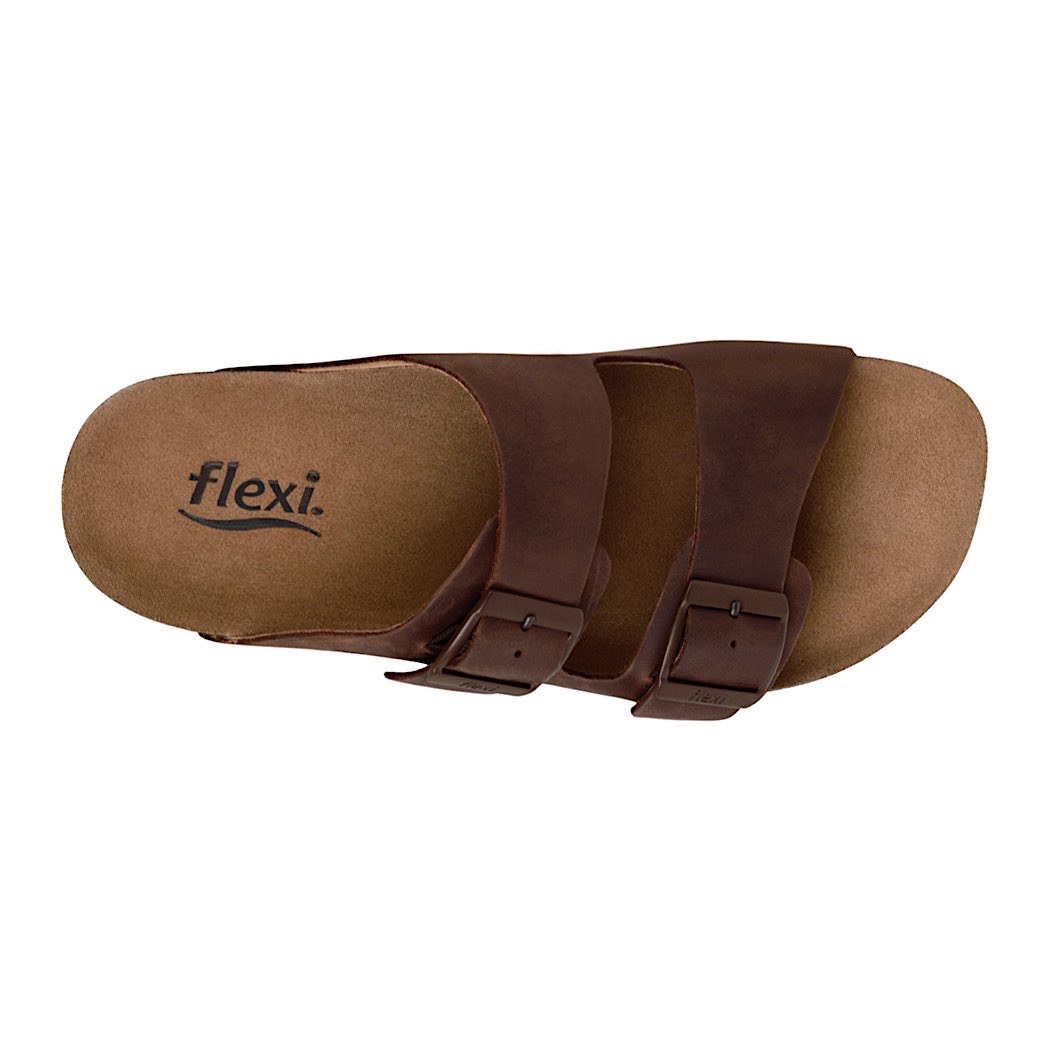SANDALIAS CABALLERO FLEXI 404203 PIEL CAFÉ
