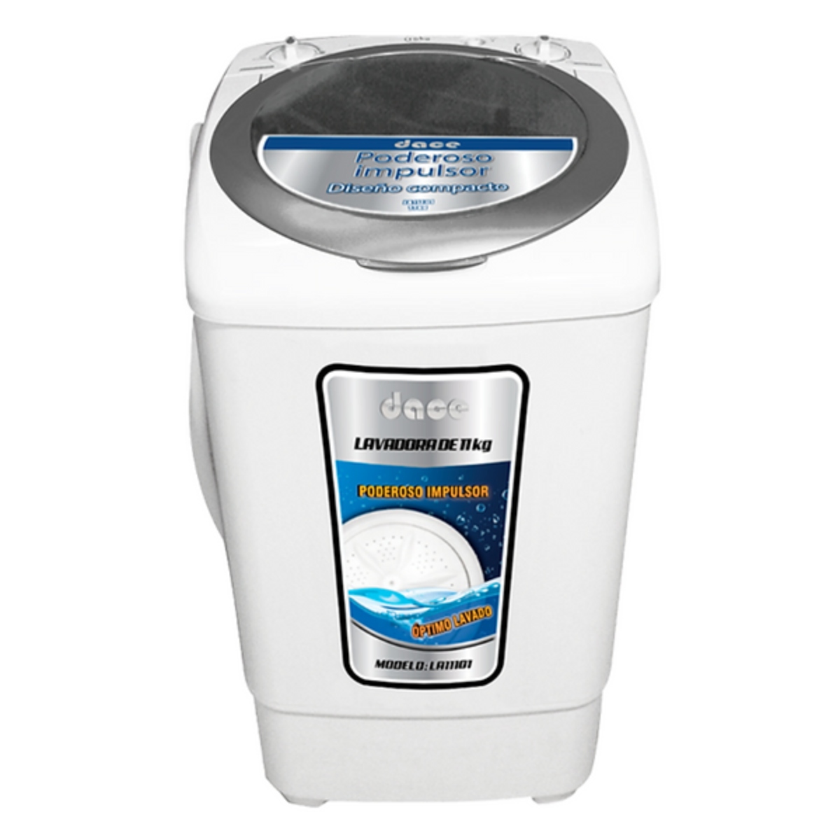 LAVADORA DACE LA11101 11KG 1 TINA BLANCA ORTY12