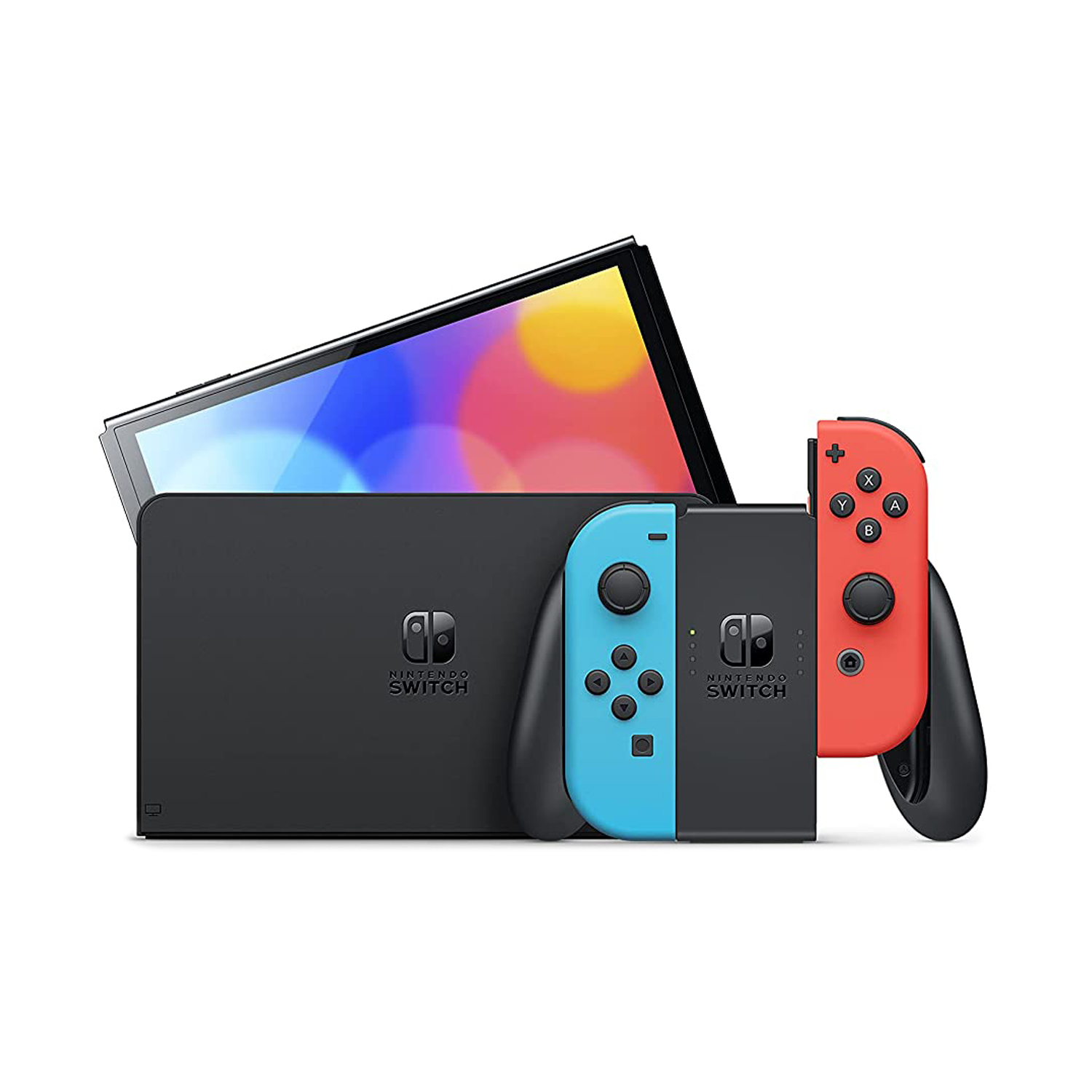 NINTENDO SWITCH OLED 64GB NEON MÁS PROYECTOR AZUL