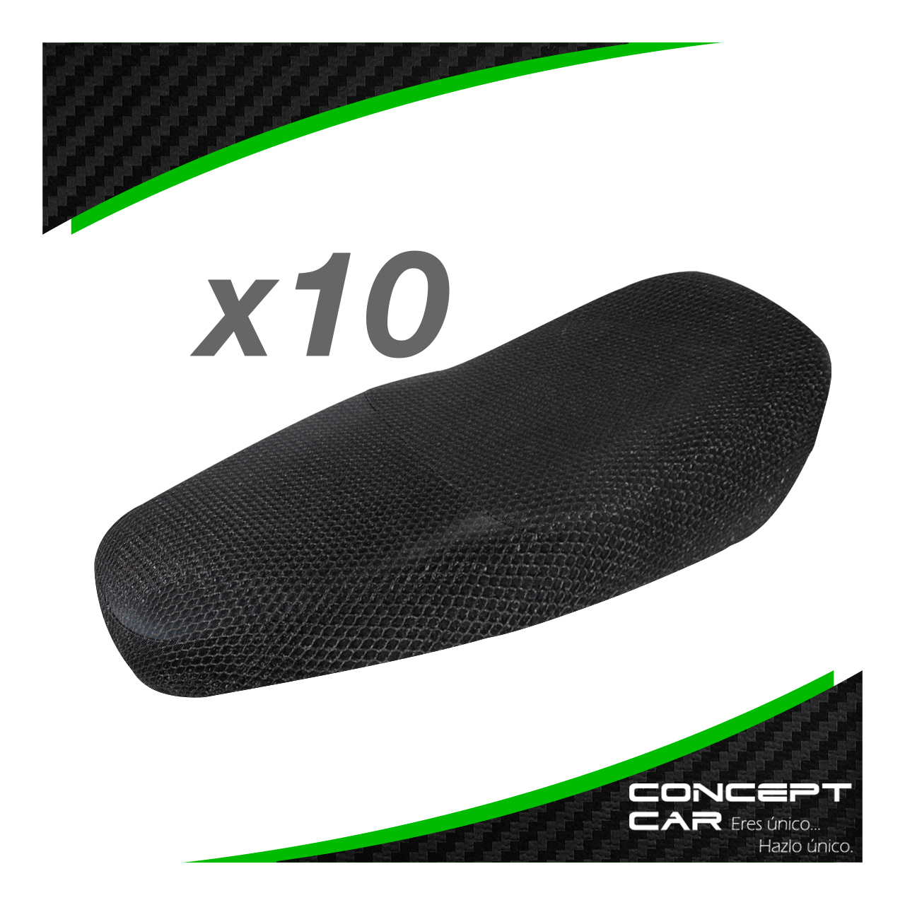 10 Funda Cubre Asiento Malla Para Moto Térmica Universal Xl