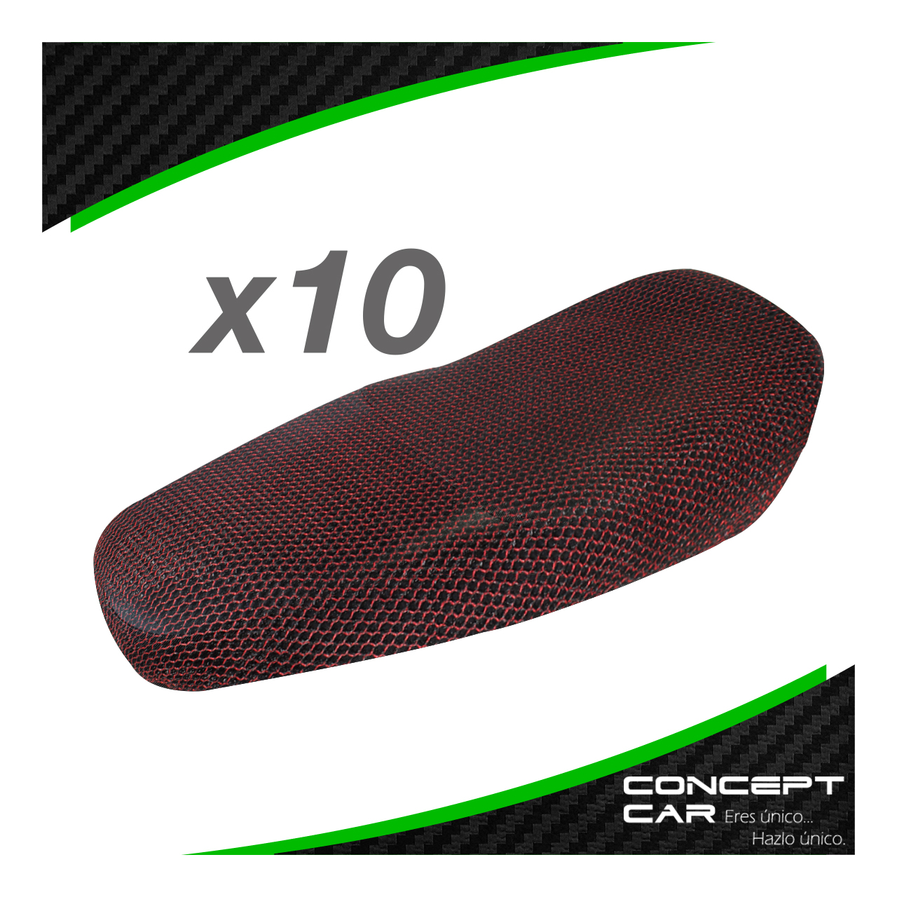 10 Funda Cubre Asiento Malla Para Moto Térmica Universal Xl