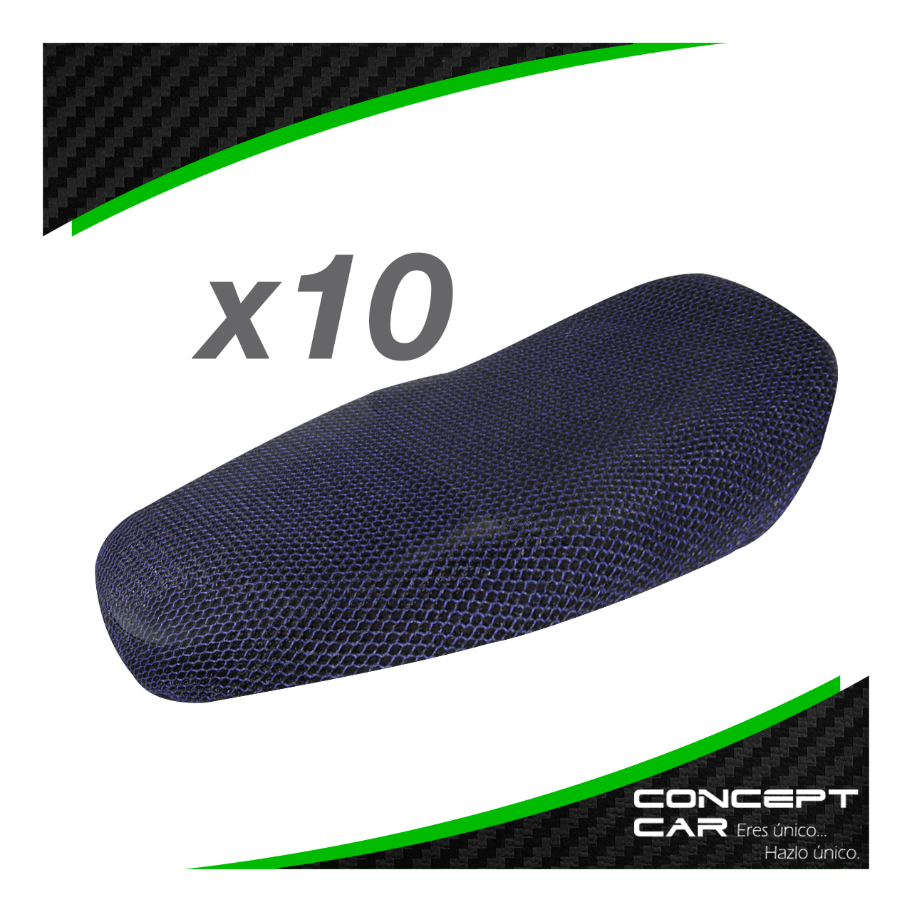 10 Funda Cubre Asiento Malla Para Moto Térmica Universal Xl