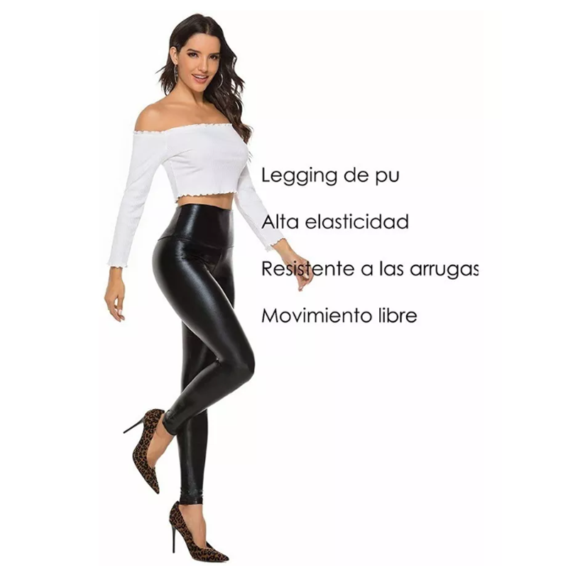 Leggins  Vyni piel Efecto Push Up Vinipiel Calidad Premium