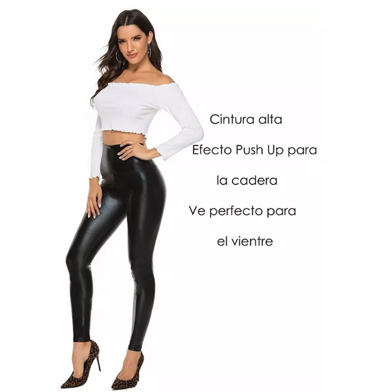 Leggins  Vyni piel Efecto Push Up Vinipiel Calidad Premium