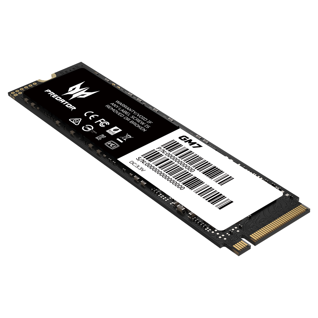 Unidad de Estado Solido SSD M.2 2TB ACER PREDATOR GM7 NVMe 1.4 PCIe 4.0 7200/6300 MB/s BL.9BWWR.119 