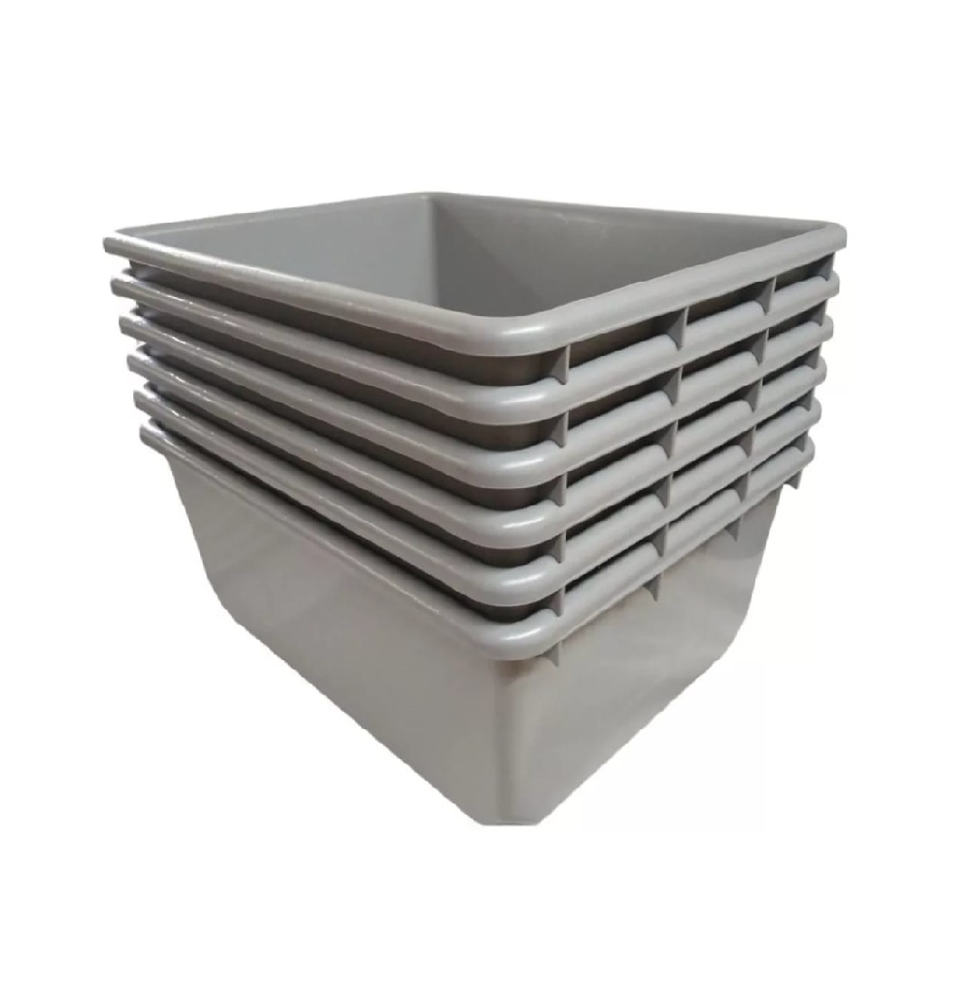 Palanganas De Plastico Comercial 50L 6Pzs