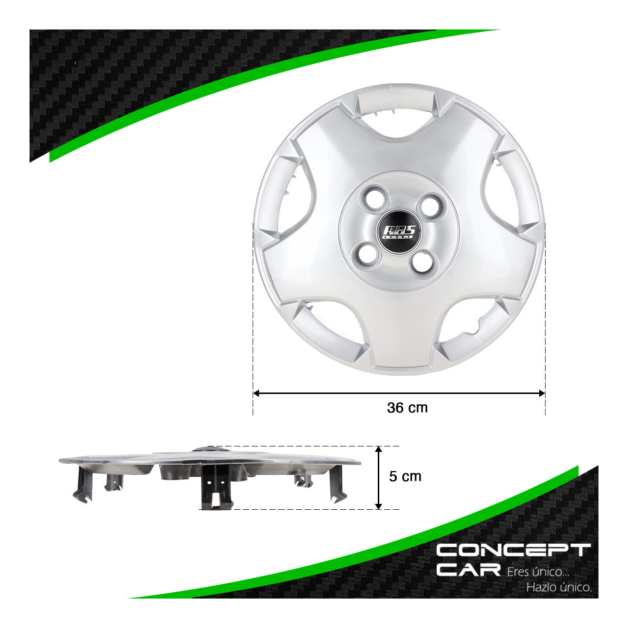 Juego 4 Tapones De Rin 13 Pulgadas Abs Chevy C3 4 Birlos