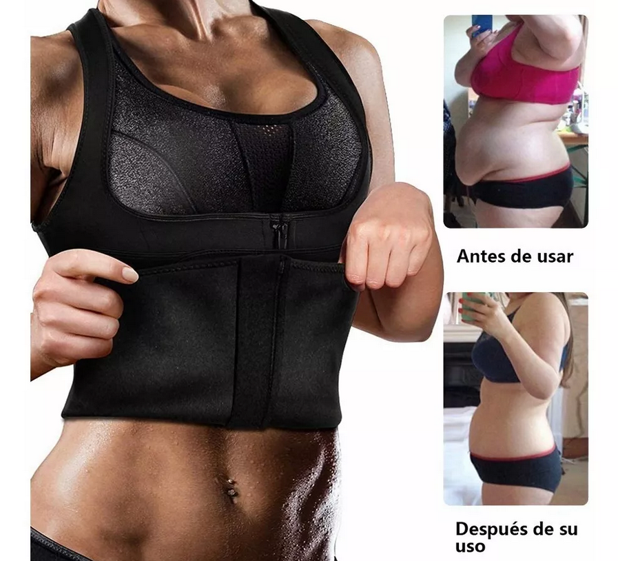 Chaleco Para Sudar Neopreno Faja Efecto Sauna Gym Ejercicio