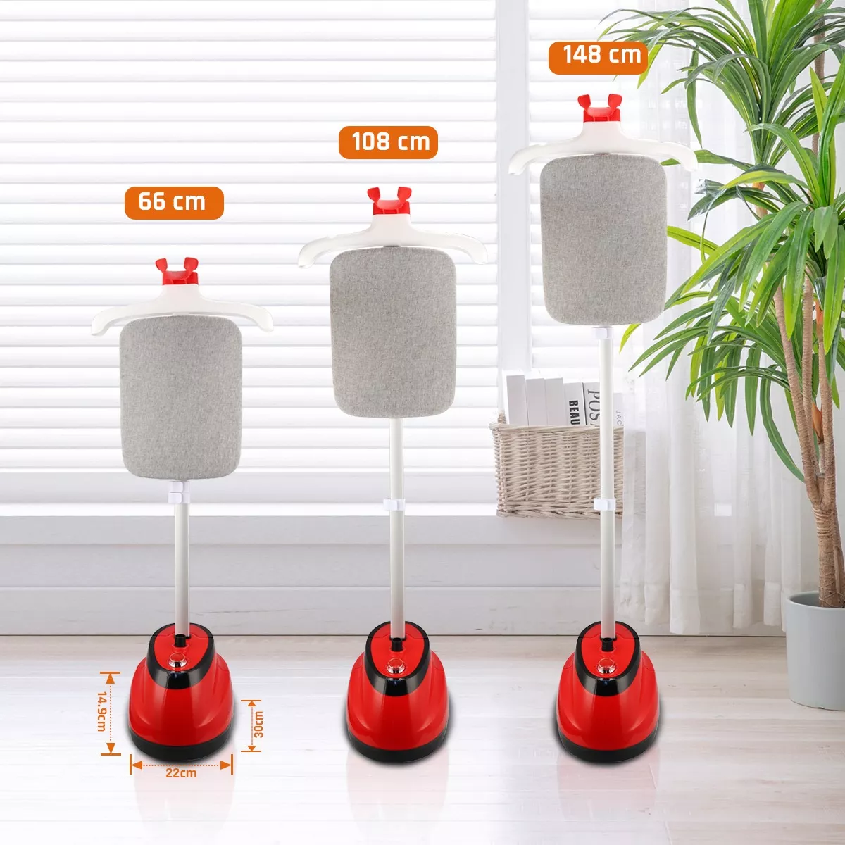 Plancha Vertical Vapor Para Ropa Desinfecta Vaporizador 2en1