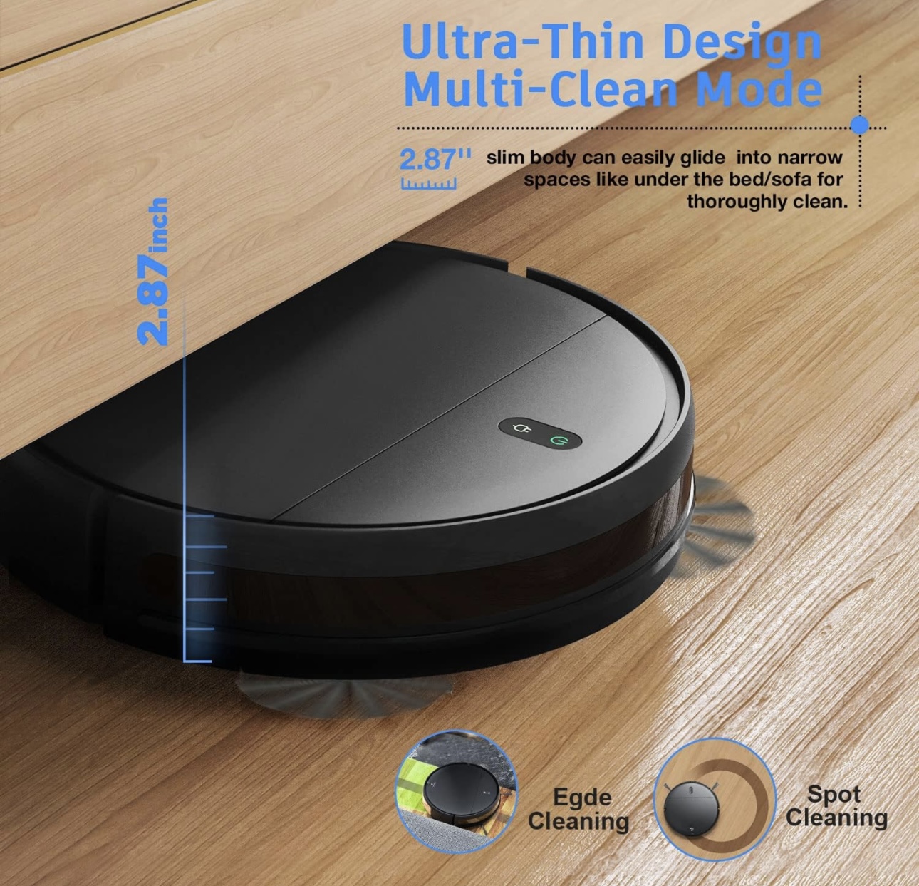 Robot Aspirador Y Fregona Robot 2 En 1 Succión 1400 Pa