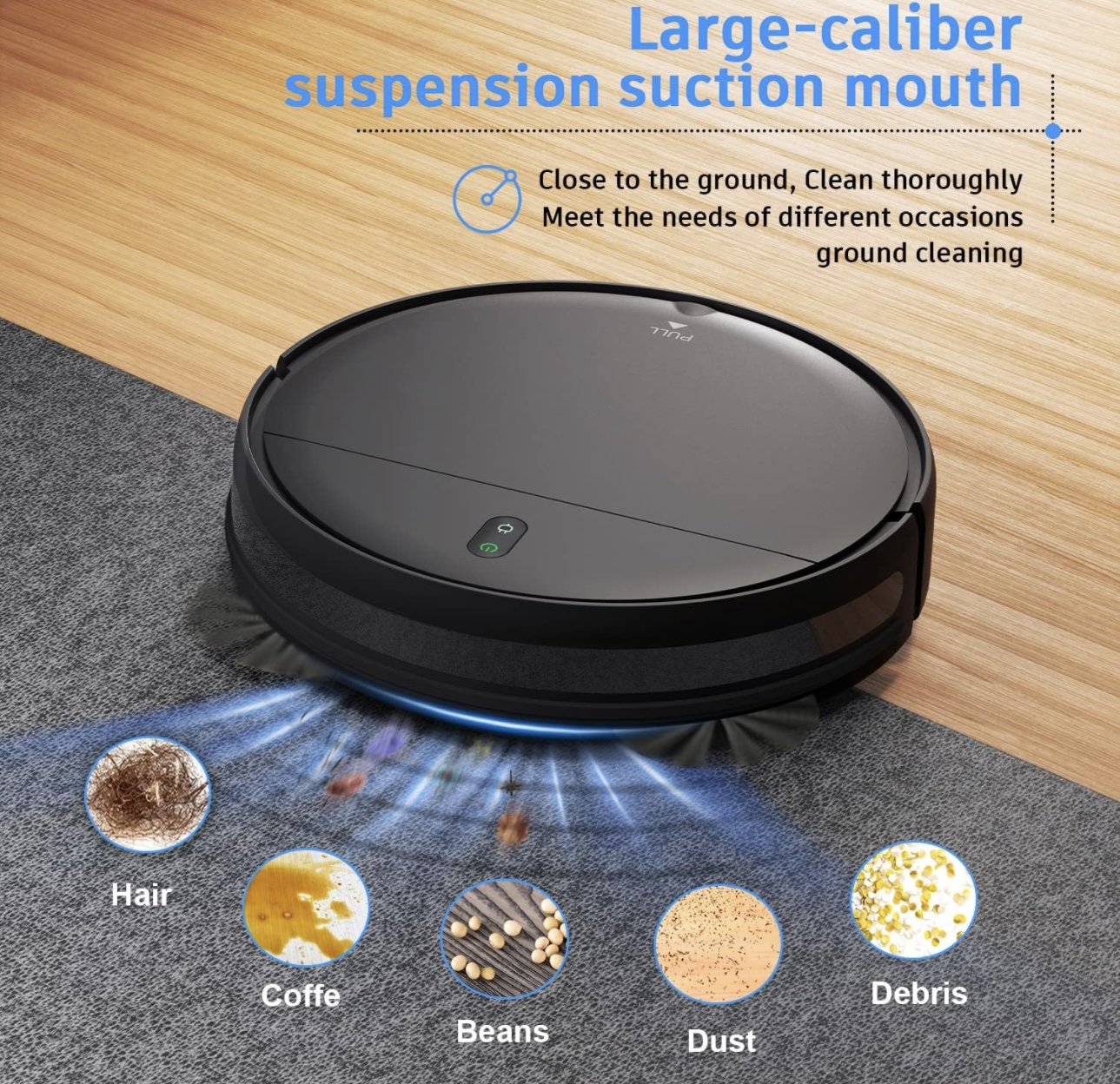 Robot Aspirador Y Fregona Robot 2 En 1 Succión 1400 Pa