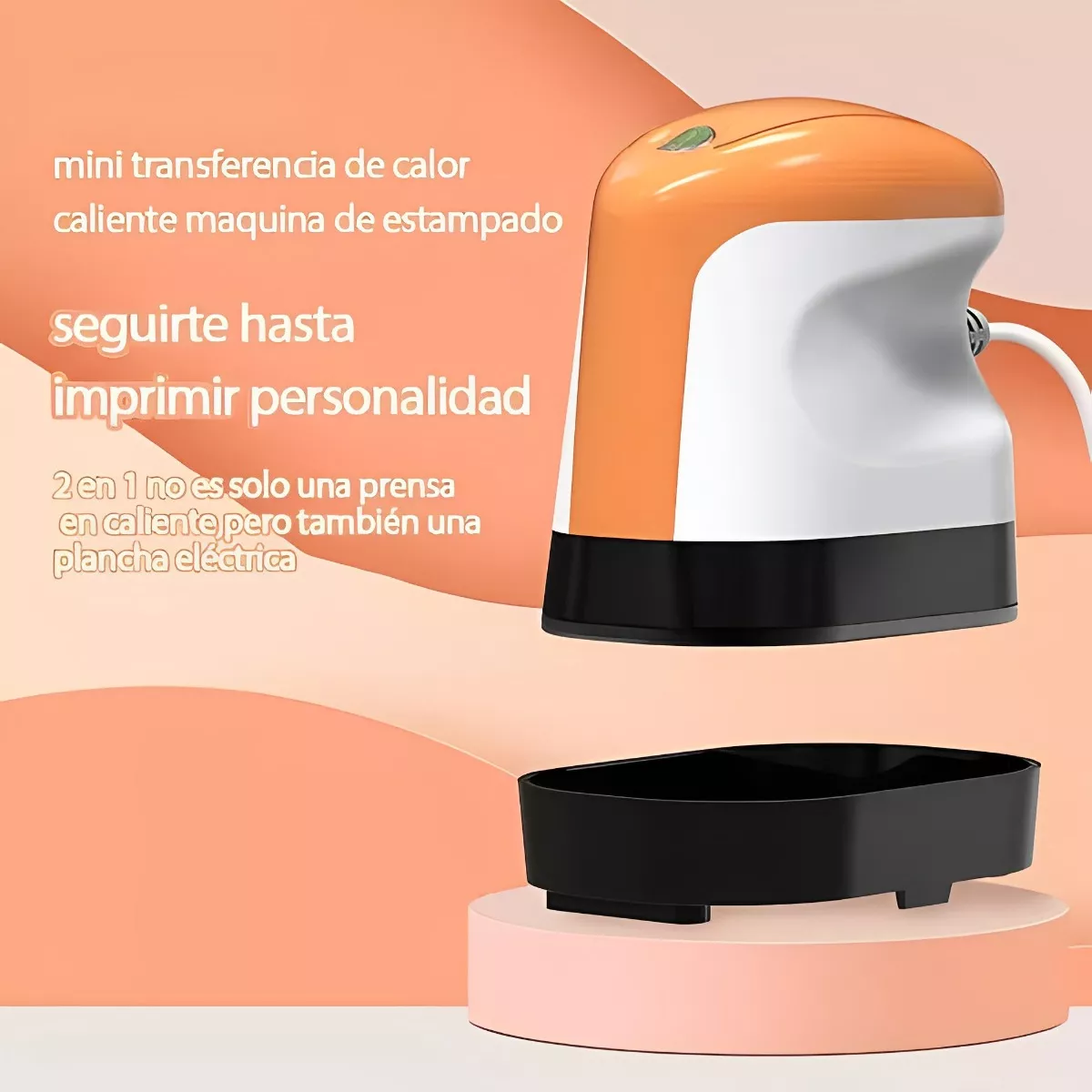Plancha Sublimacion 2 En 1 Transfer Mini Prensa Multifuncion