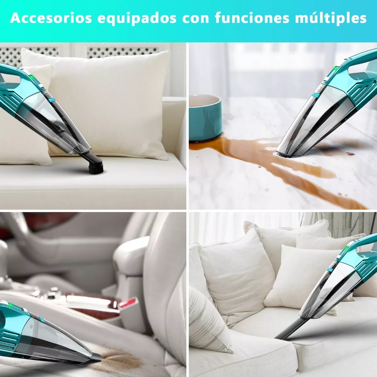 Aspirador De Mano Portátil Para Hogar Y Automóvil