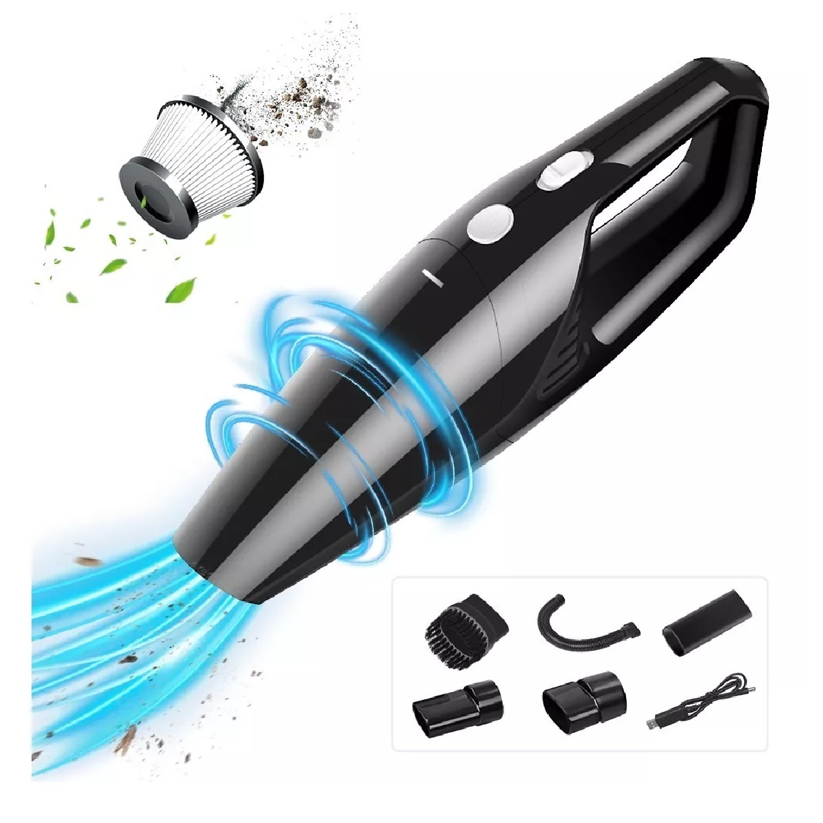 Aspiradora Manual Portátil Para Automóvil Y Hogar