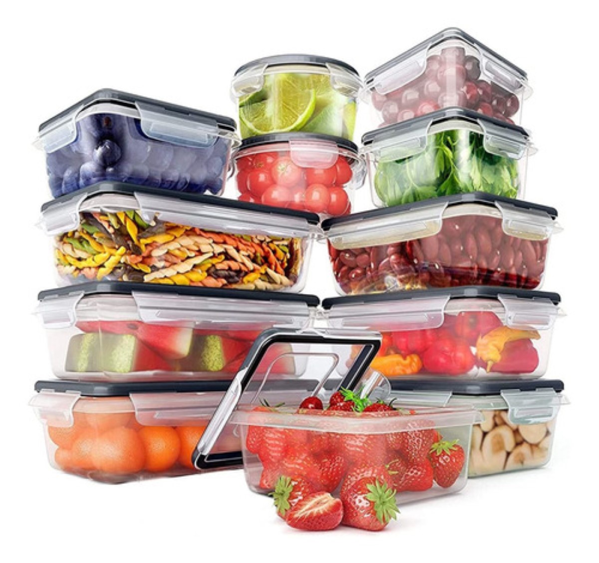 Contenedores Herméticos Para Almacenar Alimentos 12 Uds. 
