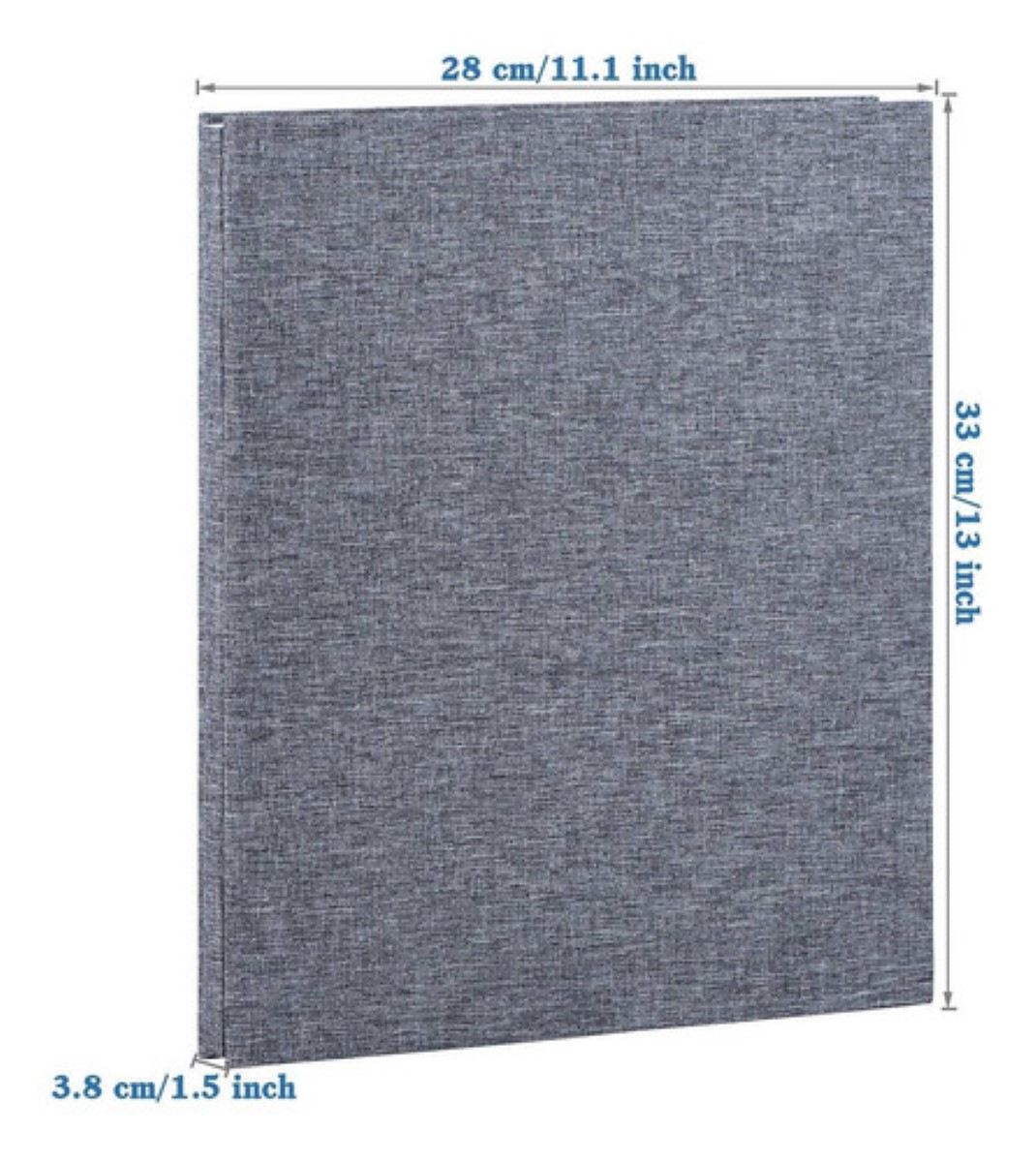 Álbum Autoadhesivo De 40 Páginas Interiores, Gris