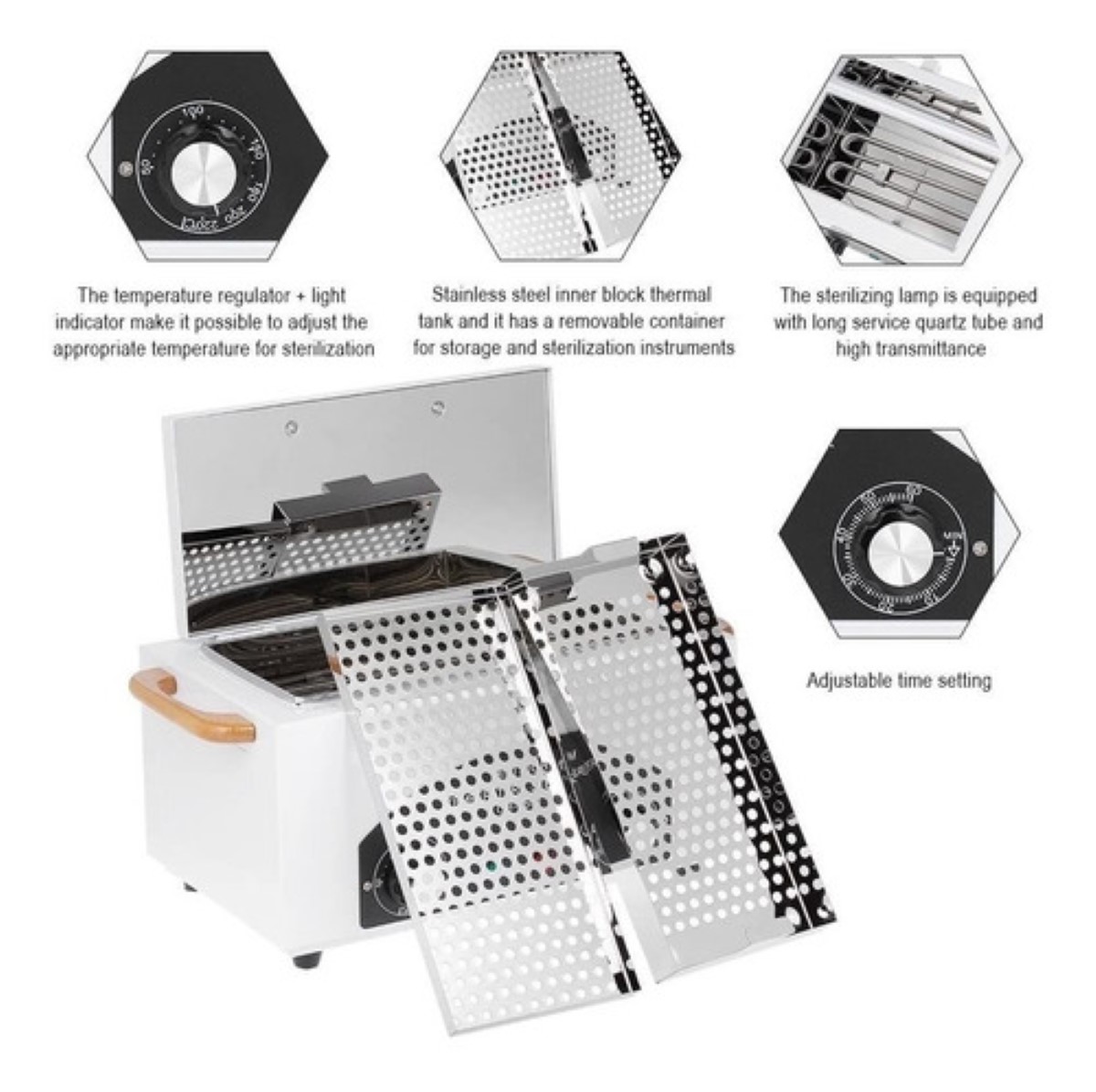 Esterilizador Quirurgico 300w 2.2l Temporizador Blanco 