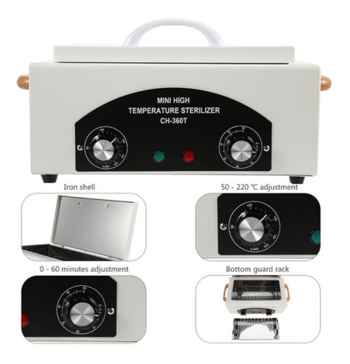 Esterilizador Quirurgico 300w 2.2l Temporizador Blanco 