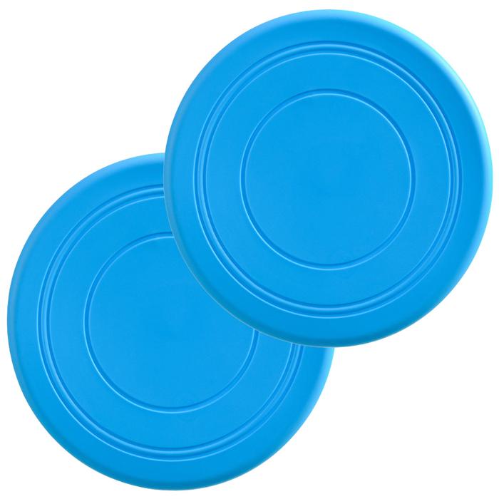 Frisbee de vuelo estable MXYBB-002-3 2 Pzas Discos voladores Silicona Diámetro18 cm Azul, FlyBixBlue