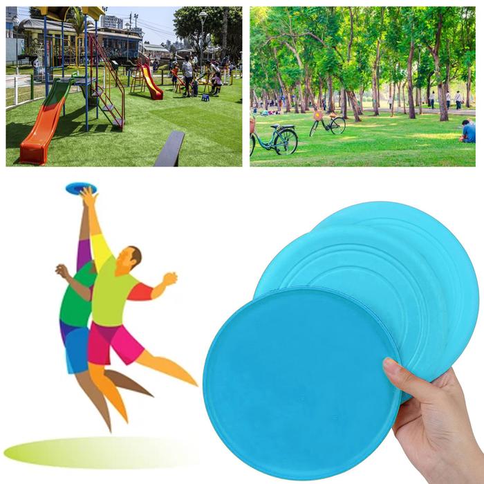 Frisbee para entrenamiento MXYBB-002-1 2 Pzas Discos voladores Silicona Diámetro18 cm Azul, FlyBixBlue
