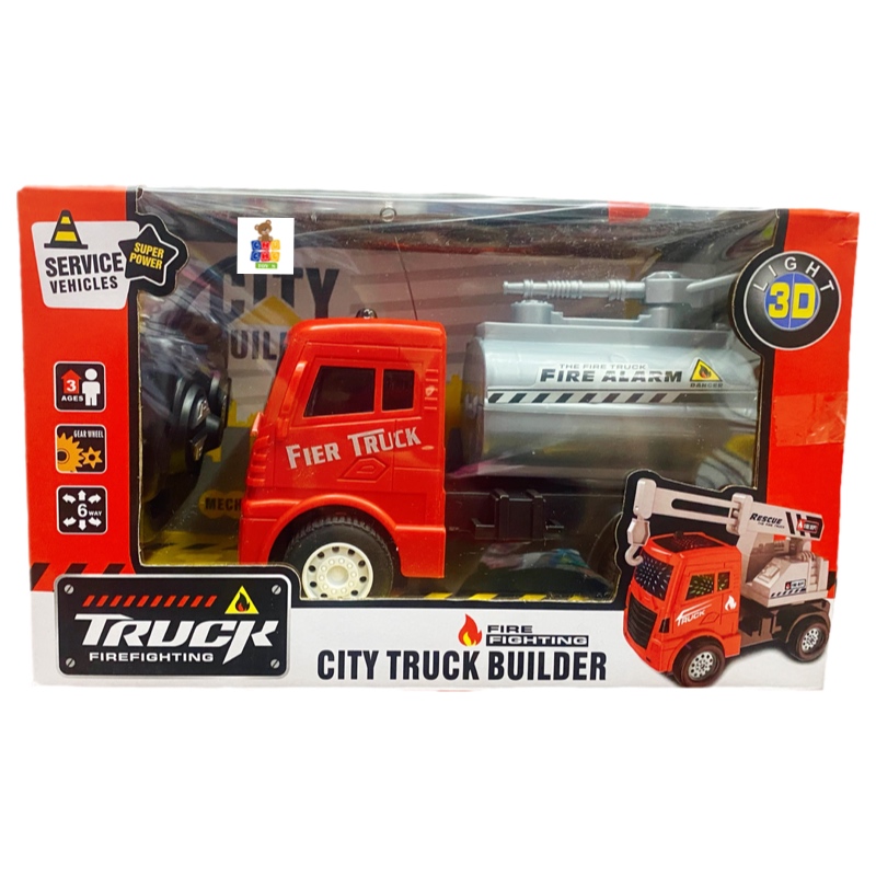 Camion Bombero Control Remoto Coche Truck Con Luces 3d