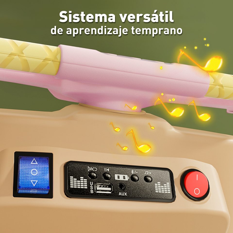 Mini Moto Eléctrica Vintage Infantil Honey Whale BDQ-916 Rosa