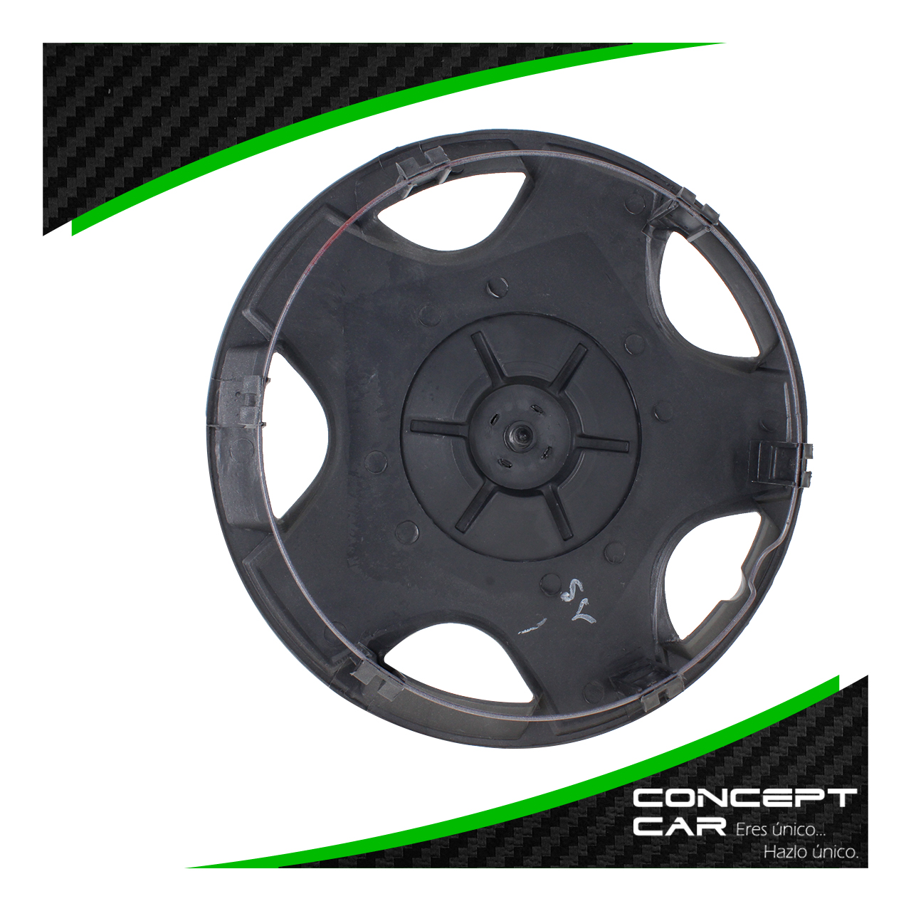 Juego 4 Tapones De Rin 13 Pulgadas Abs Chevy C3 5 Brazos