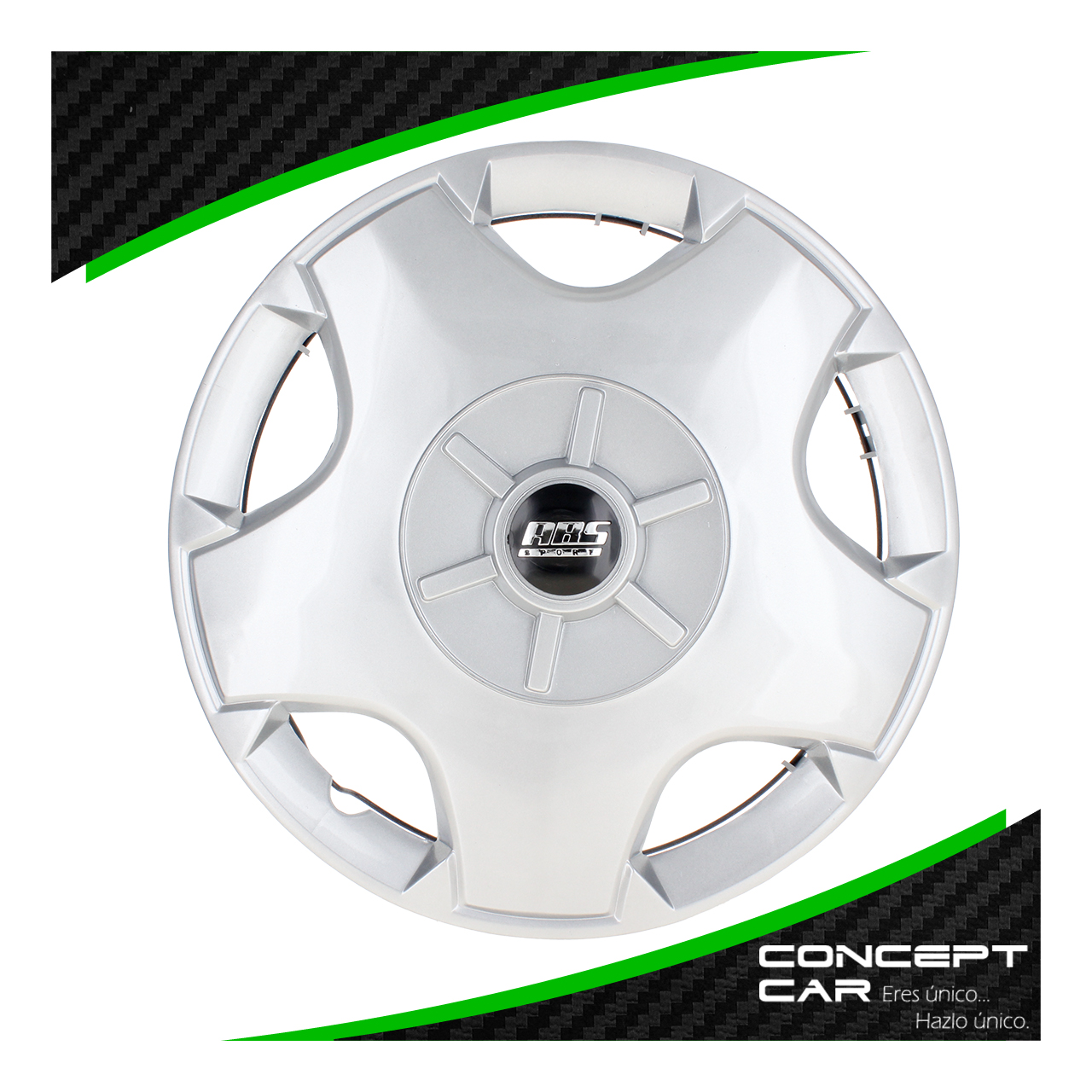 Juego 4 Tapones De Rin 13 Pulgadas Abs Chevy C3 5 Brazos