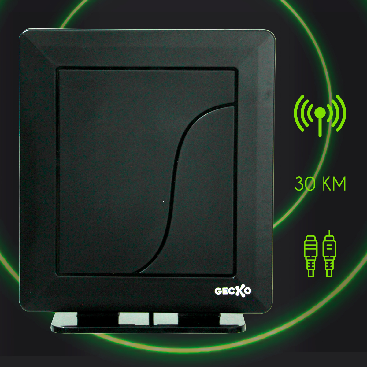 Antena Interior Hd + Soporte Para Tv De 26 A 60 Pulgadas