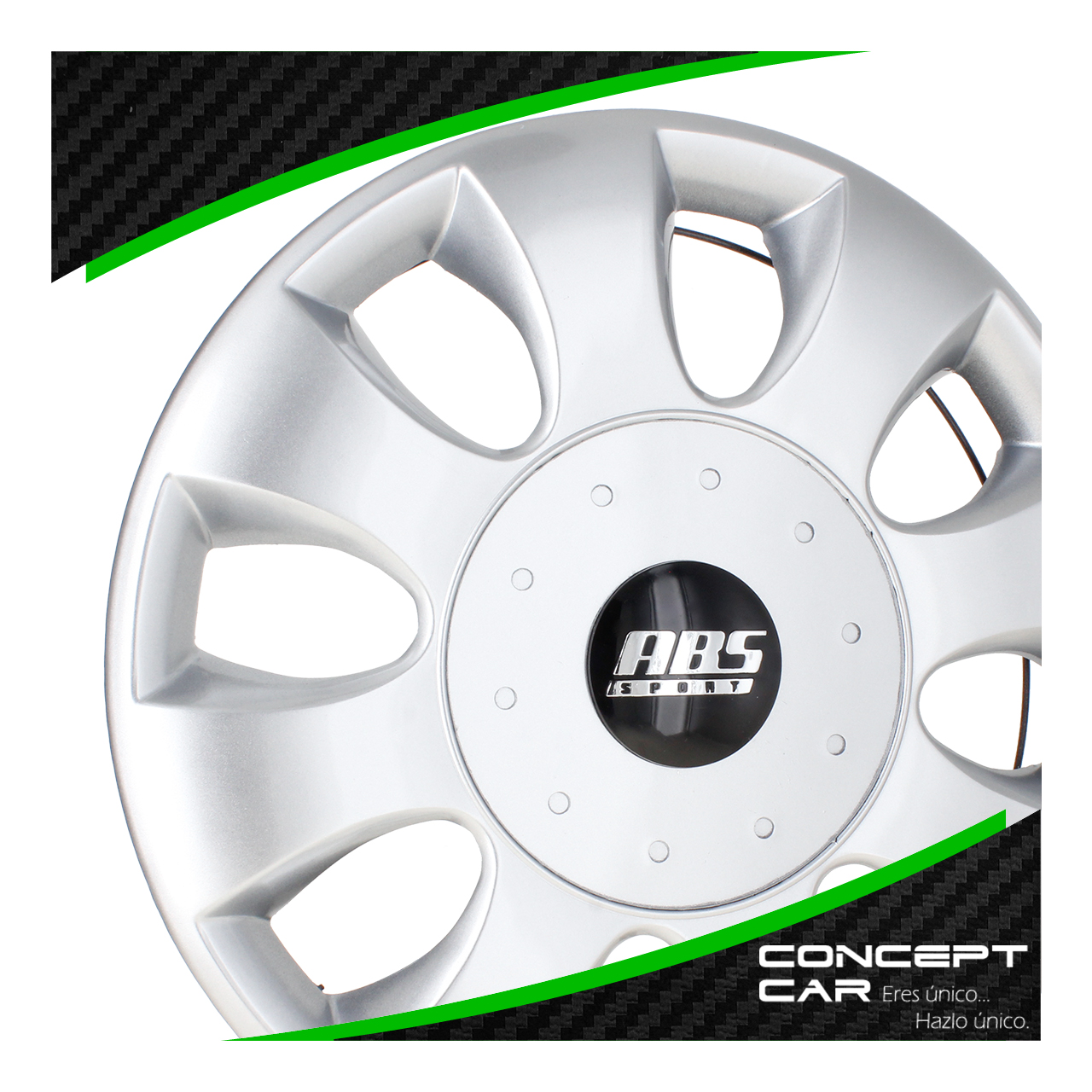 Juego 4 Tapones De Rin 13 Pulgadas Abs 8 Brazos Universal