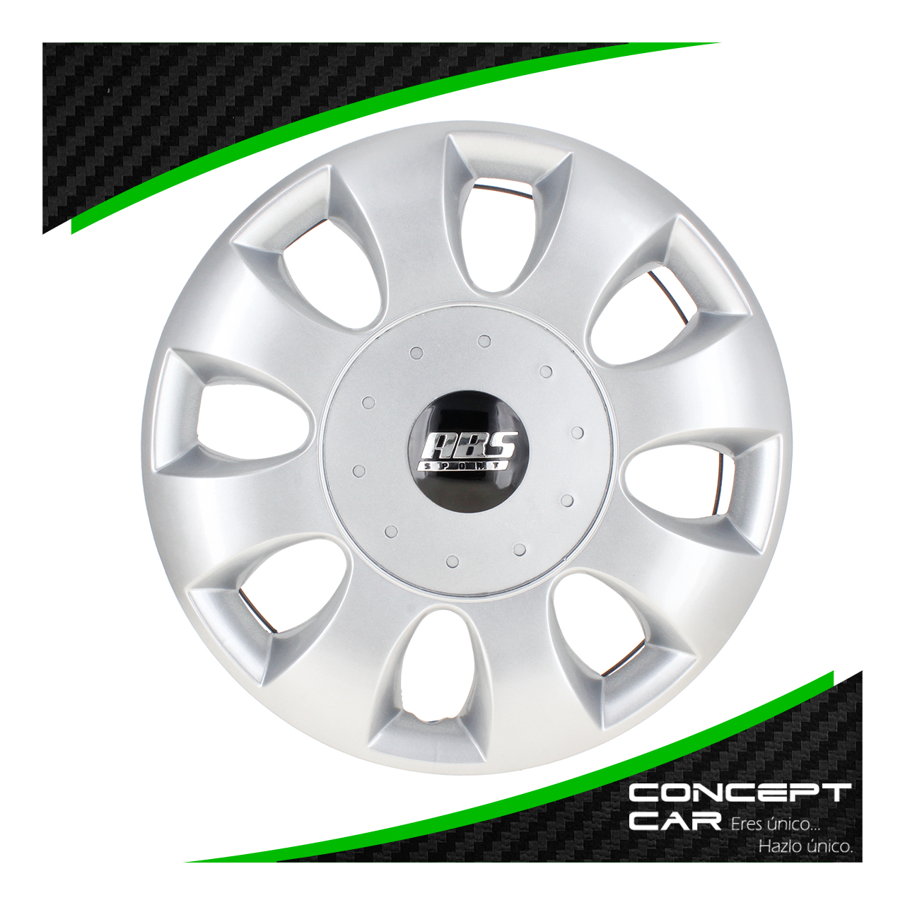 Juego 4 Tapones De Rin 13 Pulgadas Abs 8 Brazos Universal