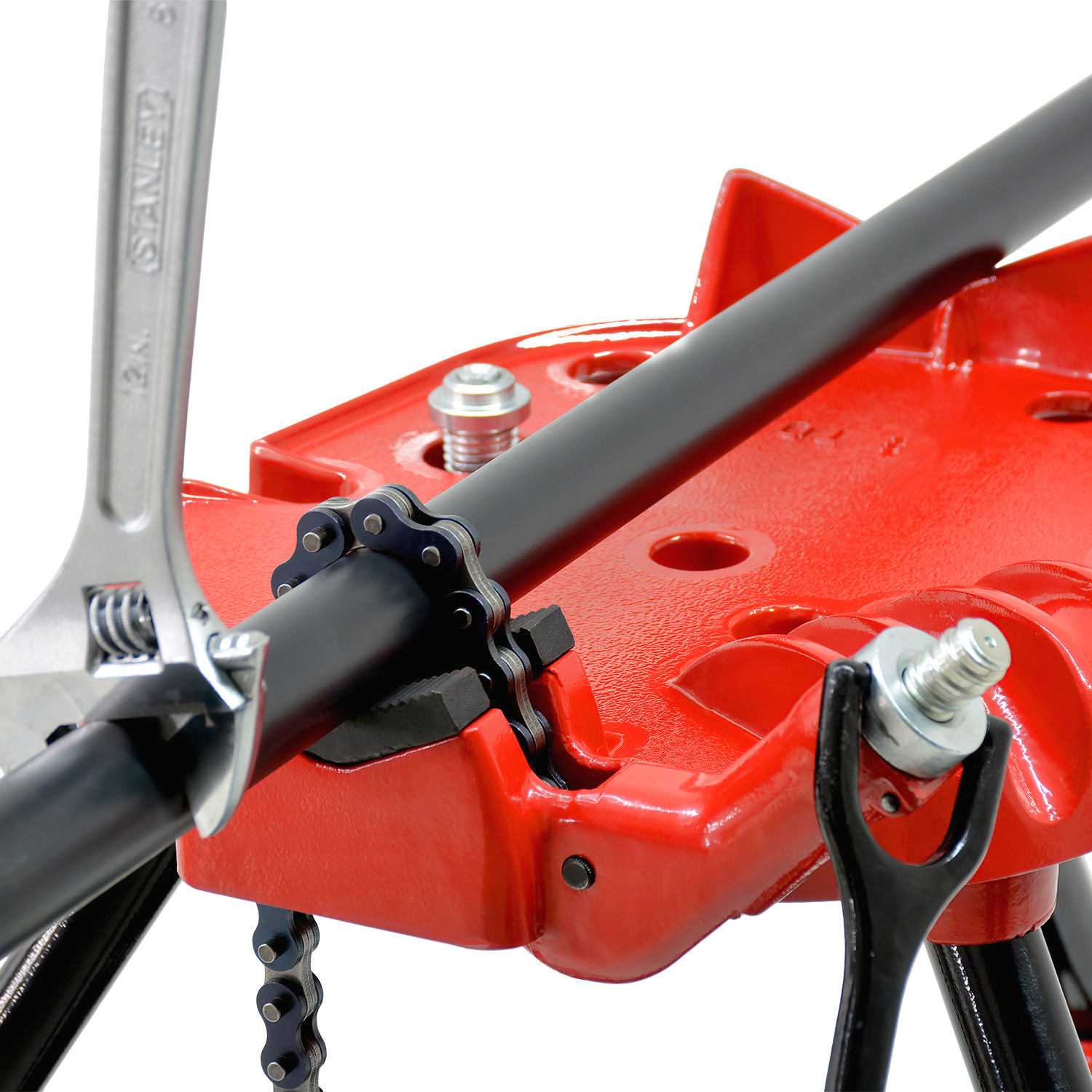 Prensa Cadena Tripie Tuberia 1/8  A 6  Dobladora Tubos