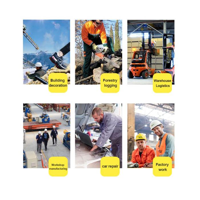 Zapatos de Seguridad Unisex MXKHK-010 Talla 11US, 27.5MX, Negro/Gris, Plantilla Kevlar, Suela EVA, Punta de Acero, Agujetas, Ligero, Transpirable.