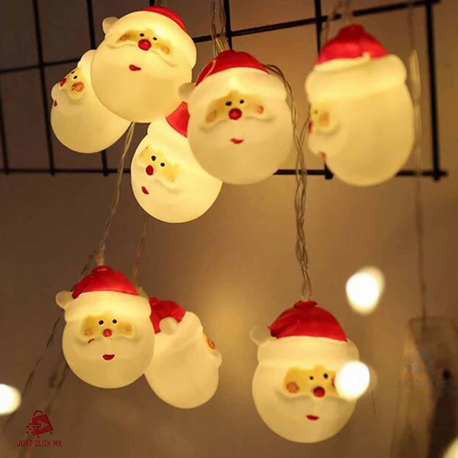 Serie Luz Led Santa Claus 3D Navidad Decoración