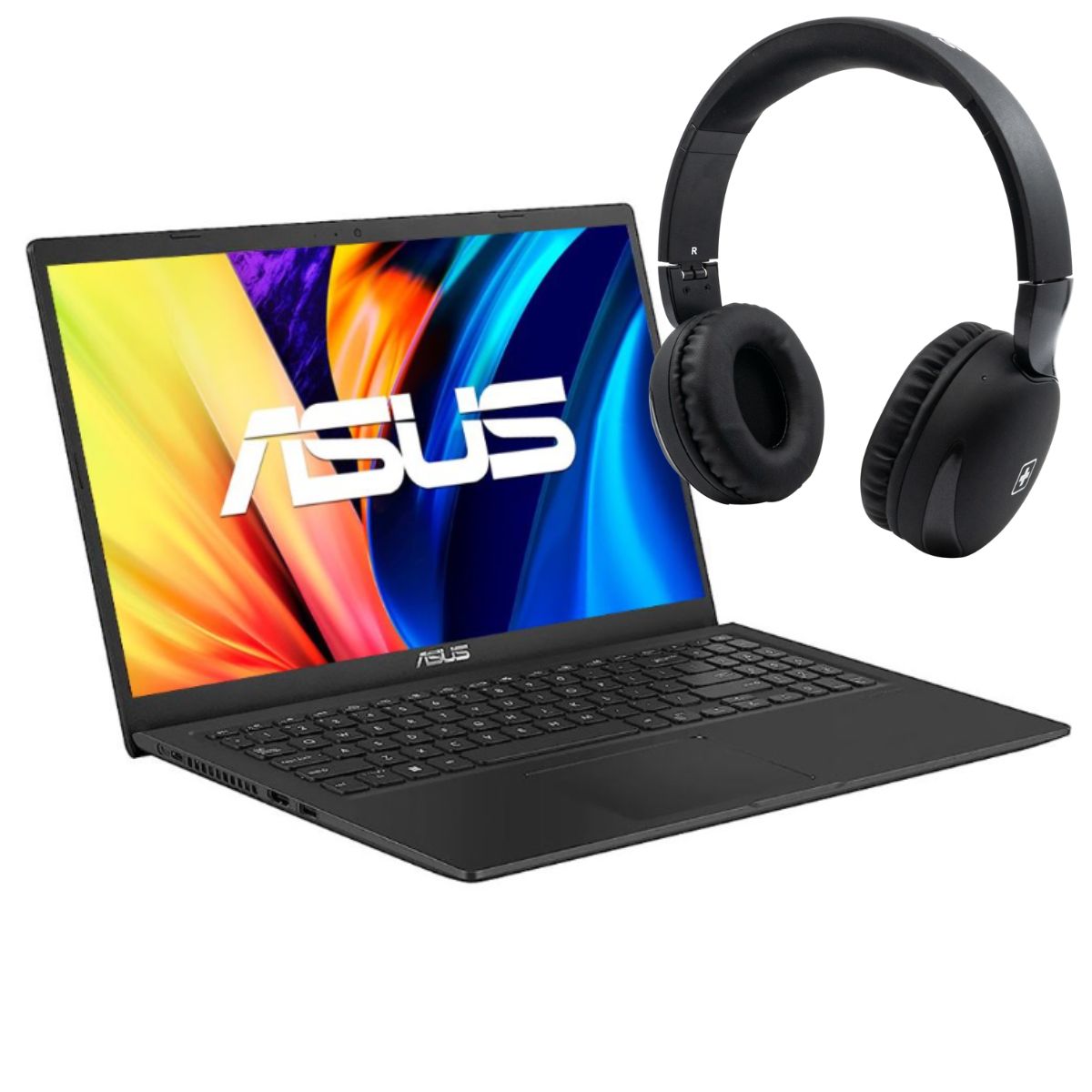 Combo Laptop ASUS Vivobook Go 15 L51 Intel Celeron-N4020 2C 4GB 128GB 15.6Pulg HD W11H Star Black + Audìfonos