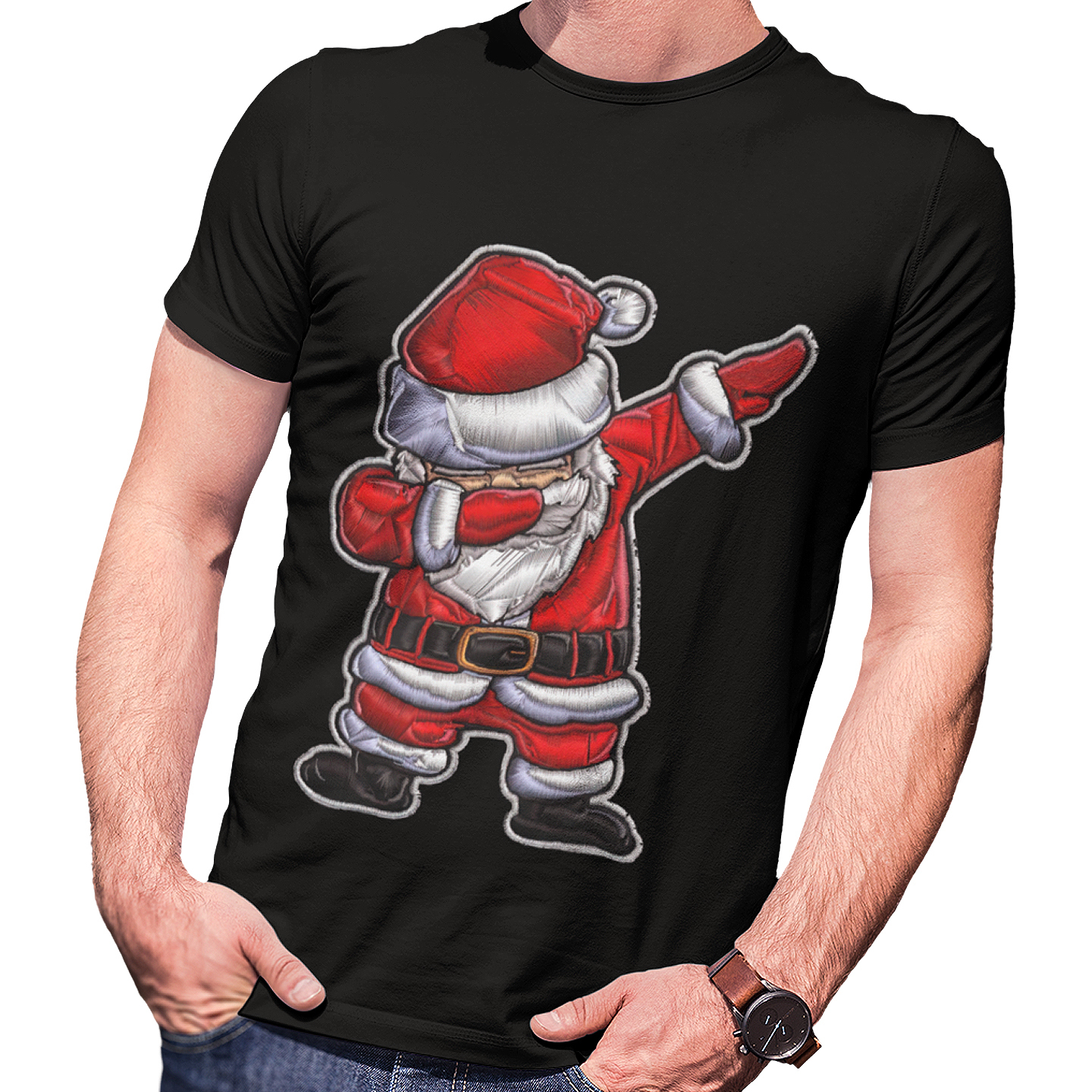 Playera Caballero y Dama Navidad Santa Claus Festividades 