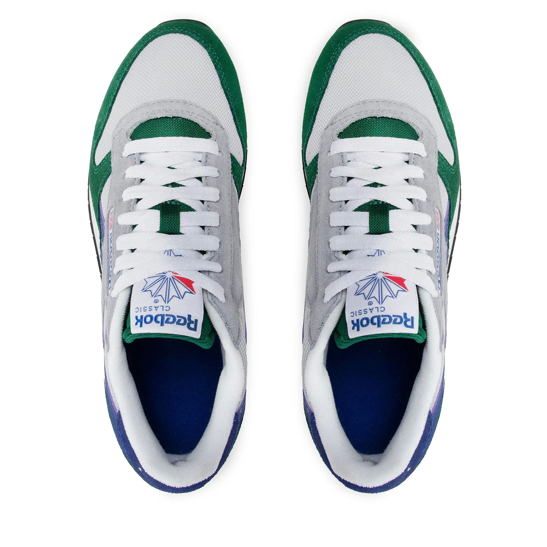 Tenis Reebok Classic Leather Gris/Verde Urbano Para Hombre