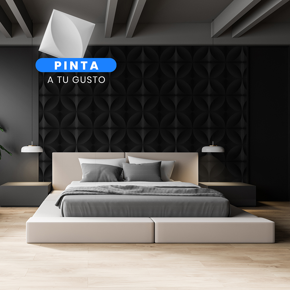 Panel Decorativo de Pared 3D, Set de 12 Piezas Diseño Hojas