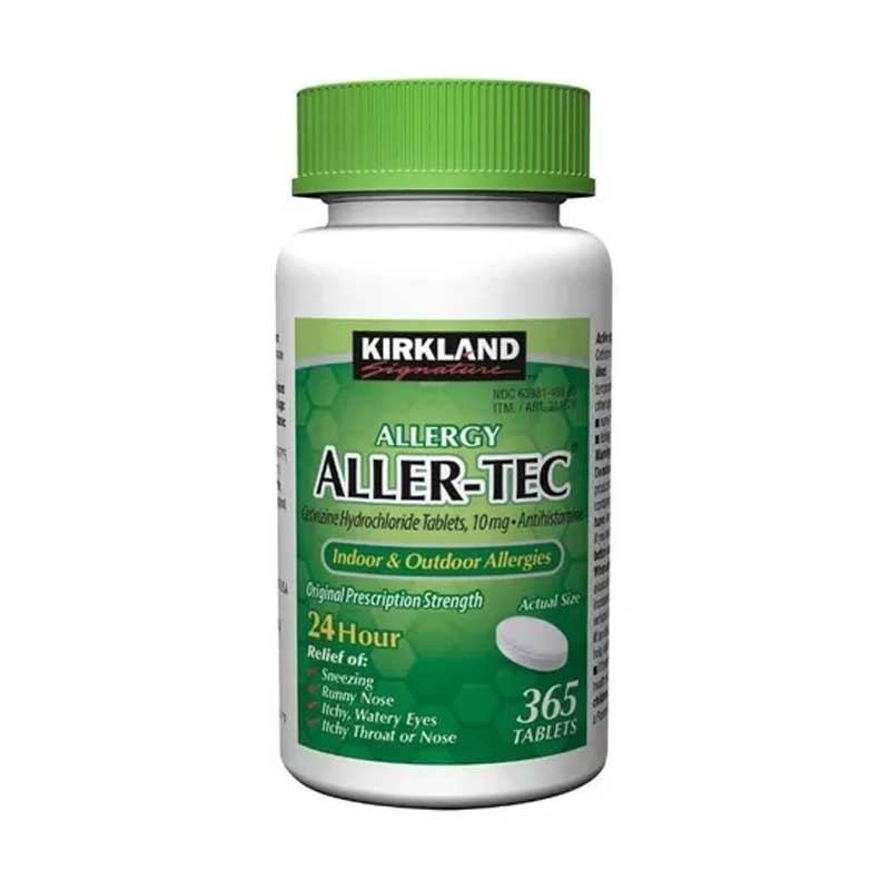 Antihistamínico 10 Mg Aller Tec Kirkland Signature 365 tabletas Alergias