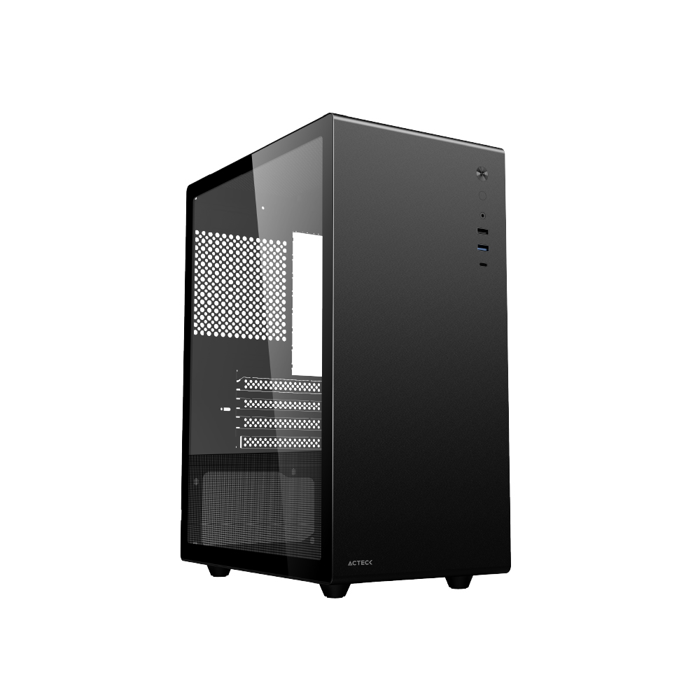 Gabinete Micro Torre Max Mb Atx Neuss Pro  Acteck Gi717 Negro