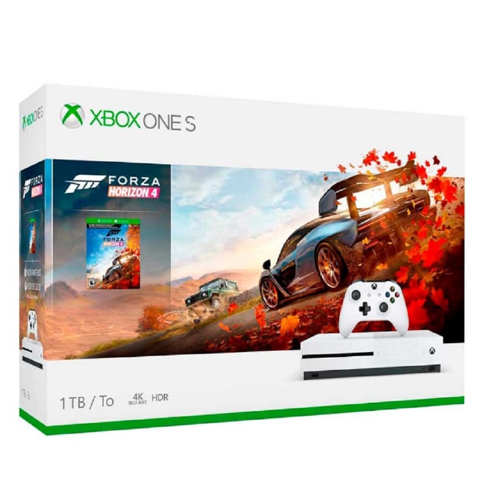 Consola Xbox One S 1tb + Forza Horizon 4 Game Pass Live Gold.