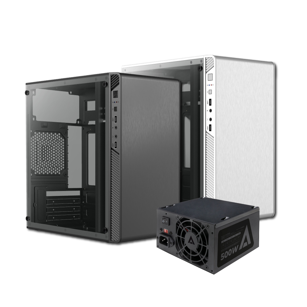 Gabinete Performance Ii Gi215w M-atx, Fuente Atx 500w Acteck Blanco