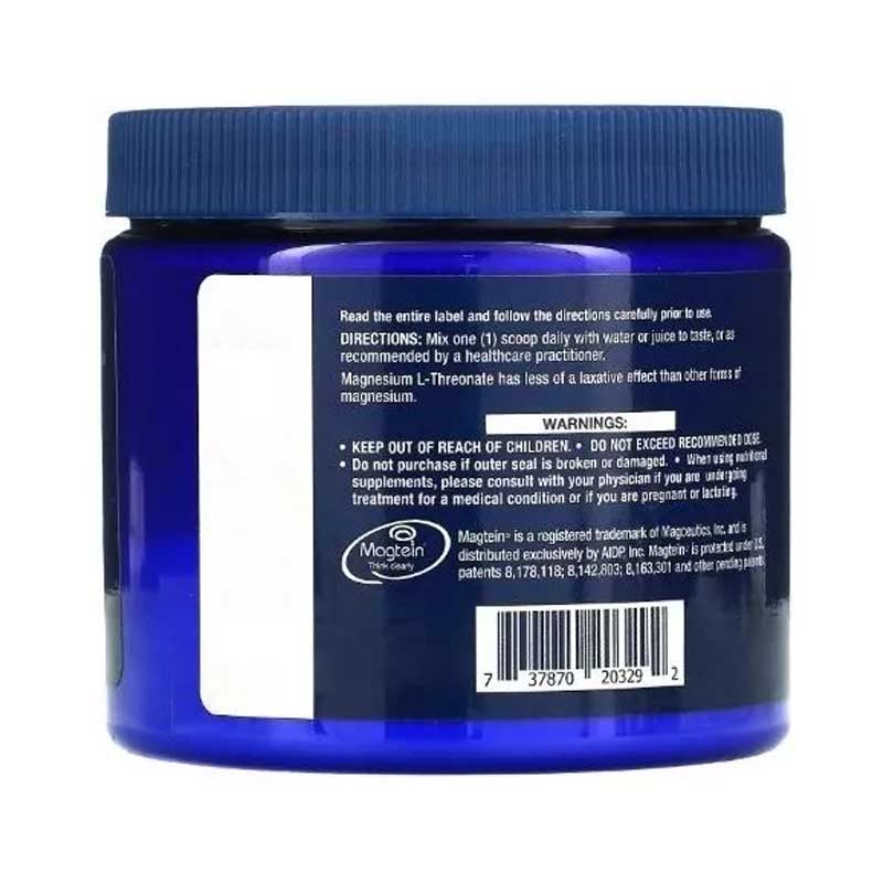 Neuro-Mag Magnesio L Treonato 2000mg Life Extension Polvo Sabor Tropical Punch Flavor