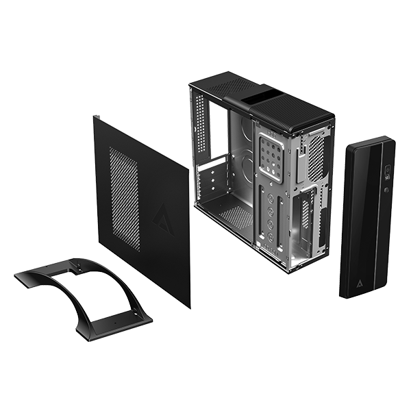 Gabinete Slim Acteck Bern M-atx M-itx Lector Sd Fuente 500w