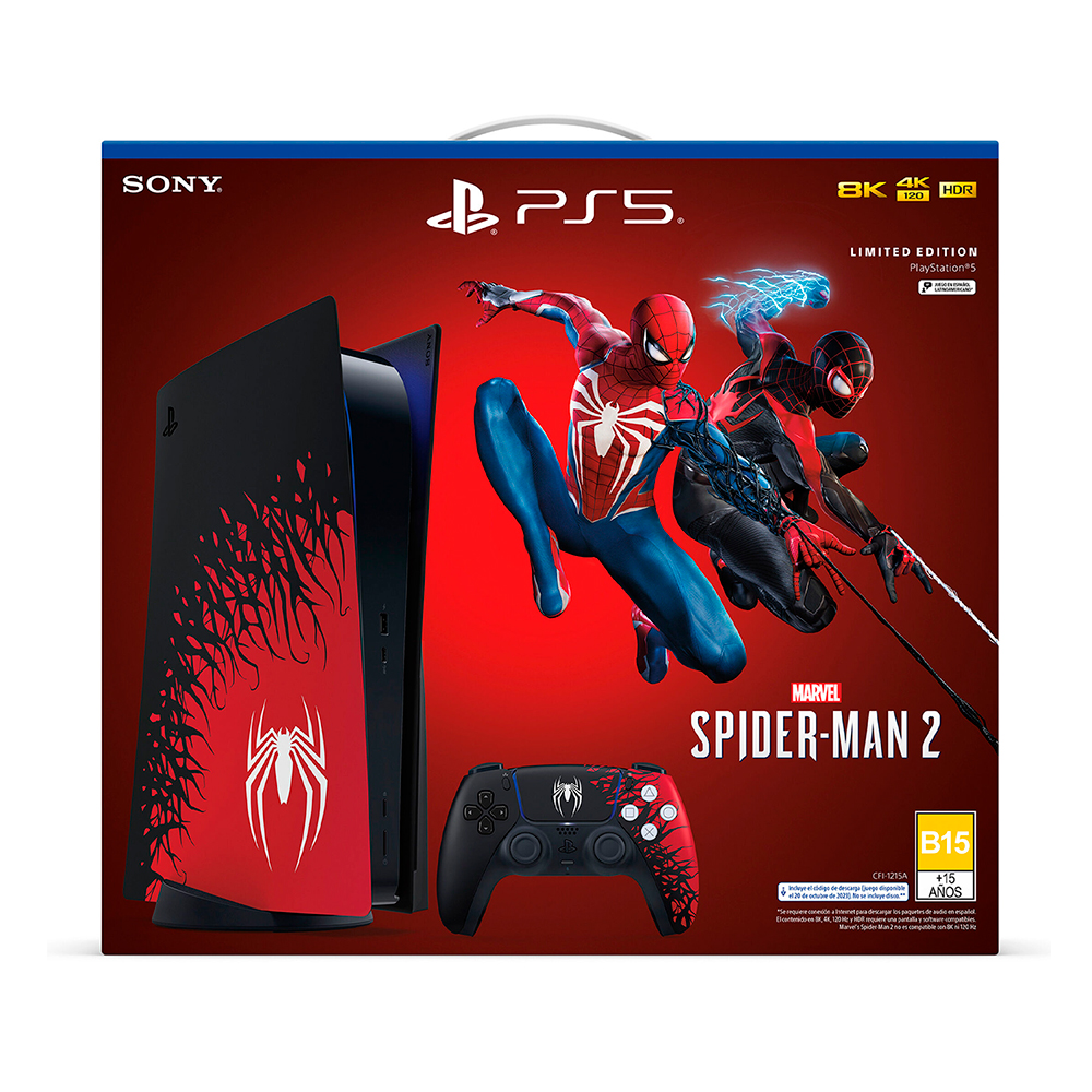 Playstation 5 Consola Marvel´s Spiderman 2 Edición Limitada Bundle