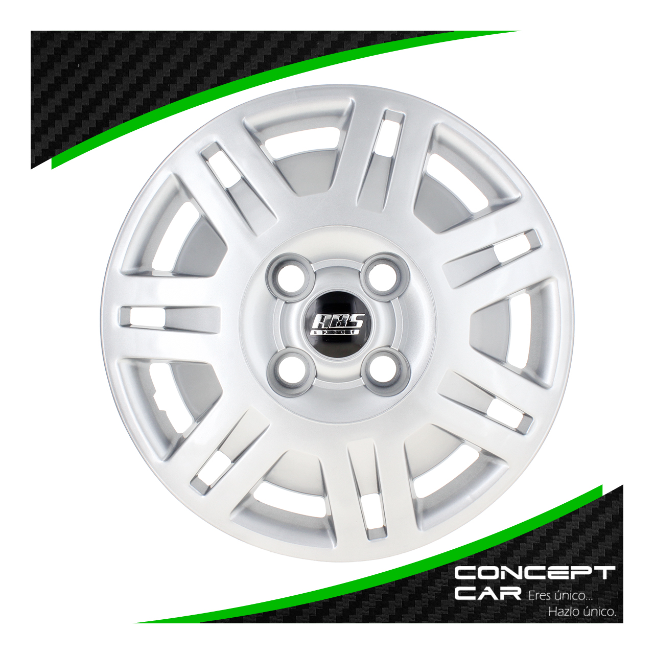 Juego 4 Tapones De Rin 13 Pulgadas Abs Pointer Gris 4 Birlos