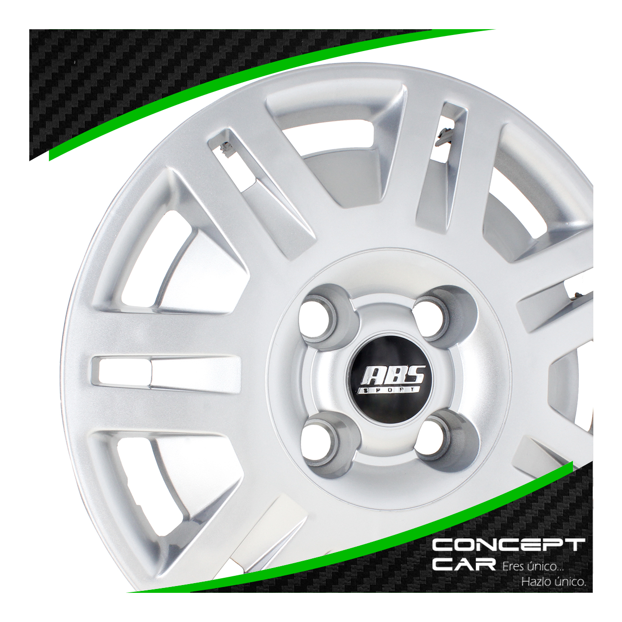 Juego 4 Tapones De Rin 13 Pulgadas Abs Pointer Gris 4 Birlos