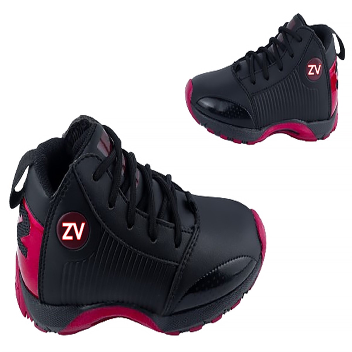 Tenis Niño Basquetbol Arco Ortopedico Baloncesto Ap-23 Negro (15.0 - 21.5)