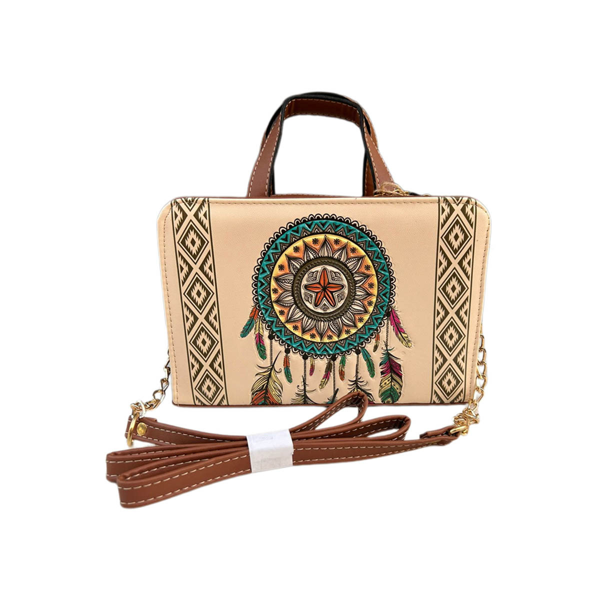 Bolsa de Cuero Autentico Artesanal Atrapasueño