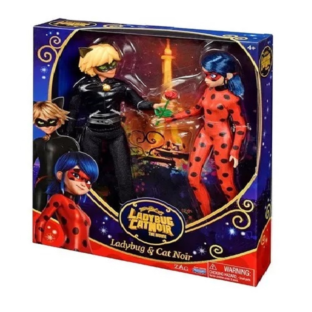 Pack Ladybug Y Cat Noir Miraculous Fashion Doll 